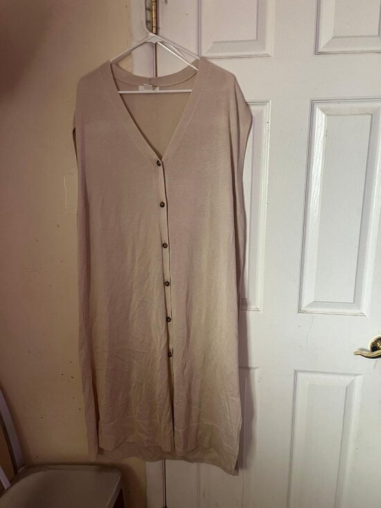 Dresses & Skirts - cream cardigan dress